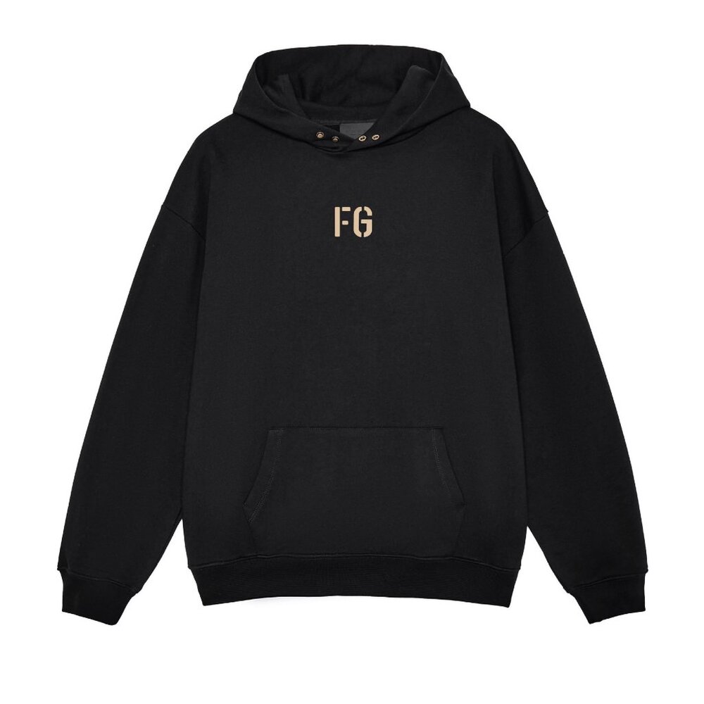 Fear of God Essentials FG on the chest